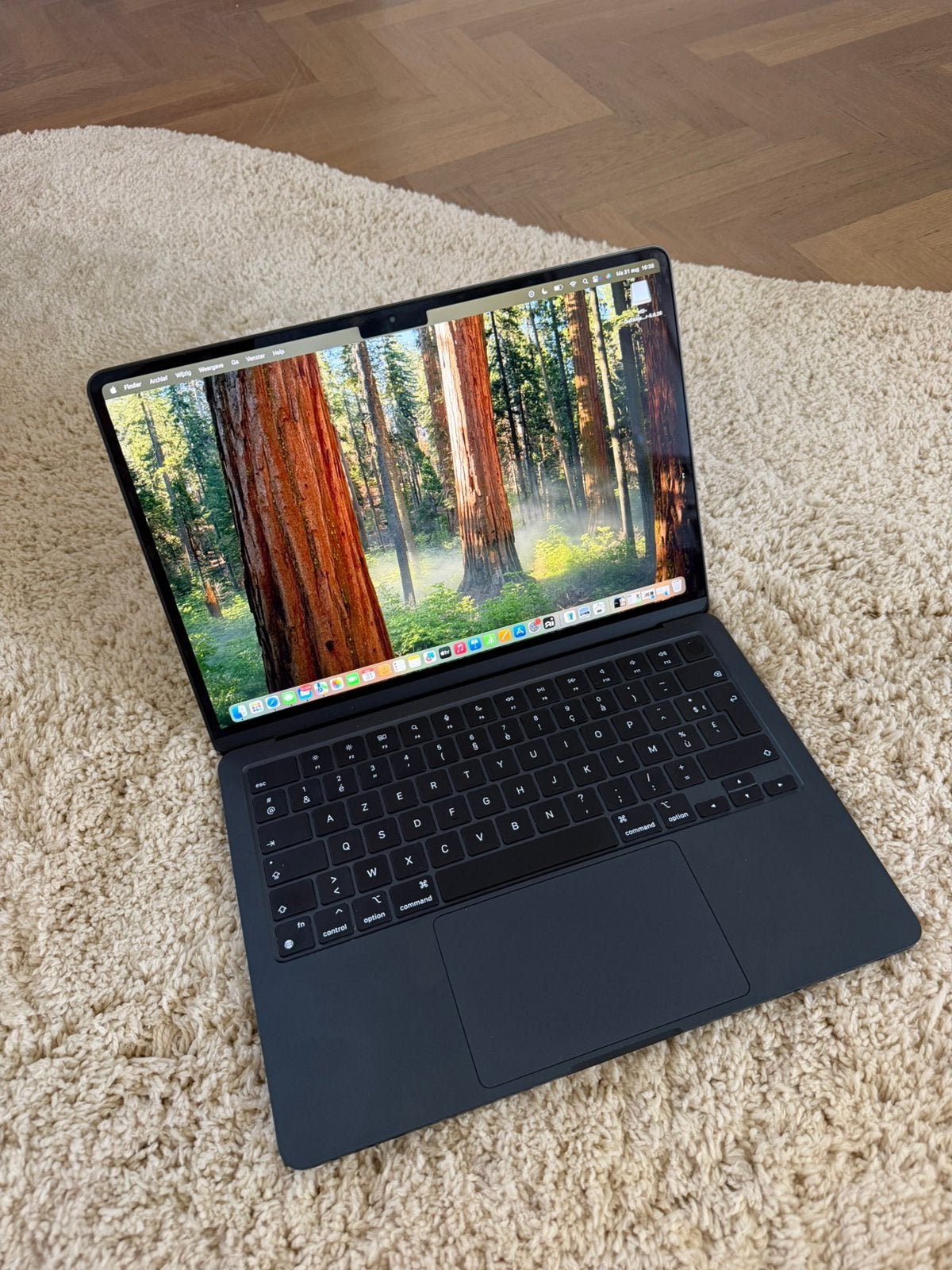 MacBook Air 13” (2024) M3 – 16GB – 256GB – 100% batterij, Ophalen of Verzenden, Zo goed als nieuw