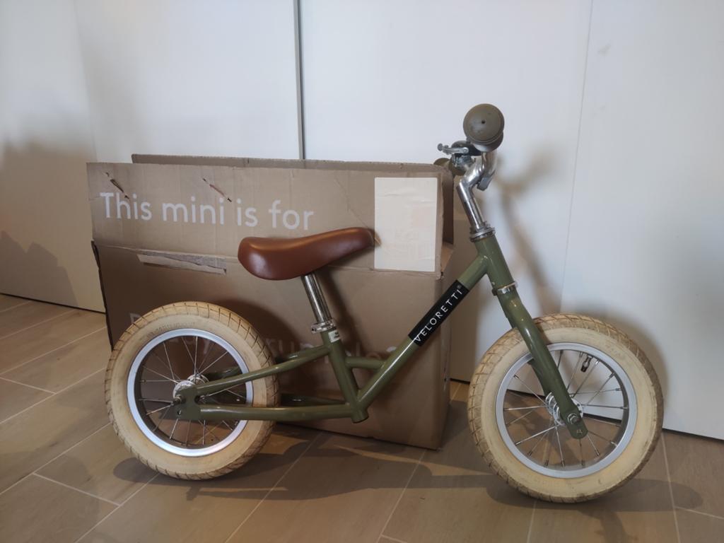 Veloretti loopfiets en driewieler mosgroen, Ophalen