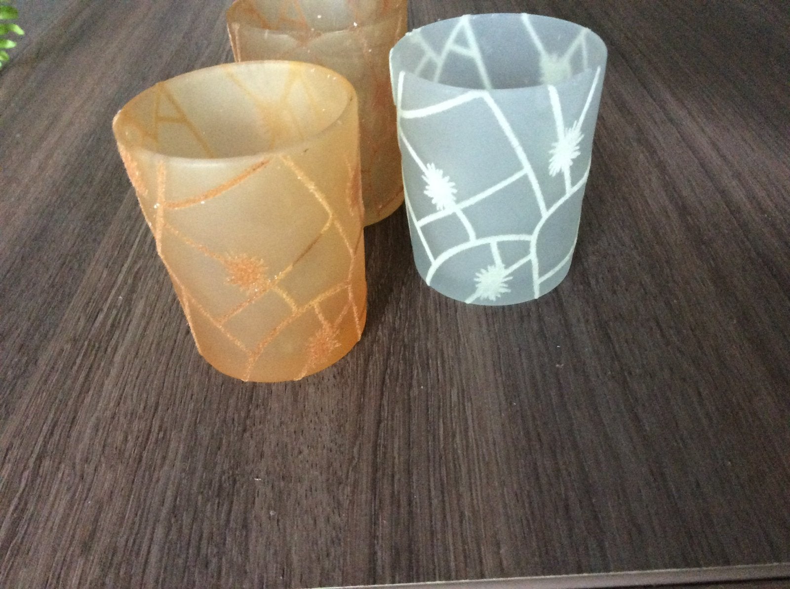 Lot de 3 photophores, Envoi, Comme neuf