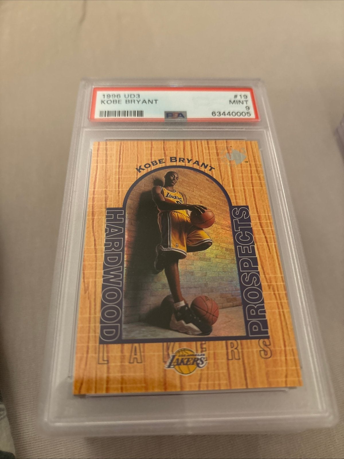 1996 UD3 Kobe bryant psa 9, Ophalen of Verzenden, Zo goed als nieuw