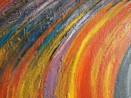 APART! KLEURRIJK GROOT!! CANVAS, Ophalen of Verzenden