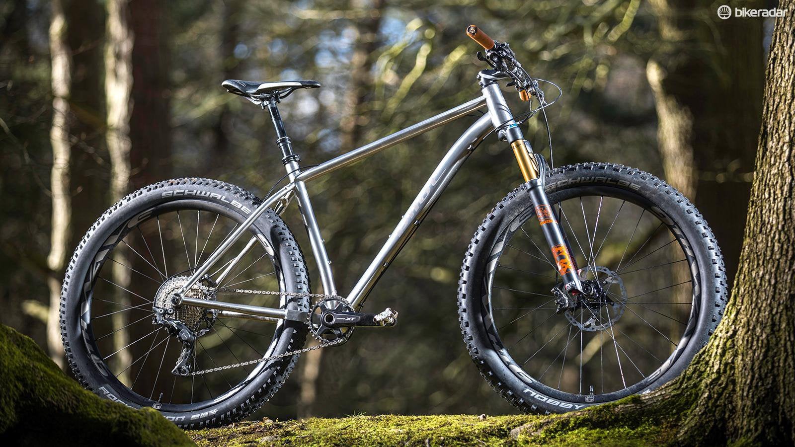 Pilot titanium mtb frameset L, 26 inch, Zo goed als nieuw, Schijfrem, 53 tot 57 cm
