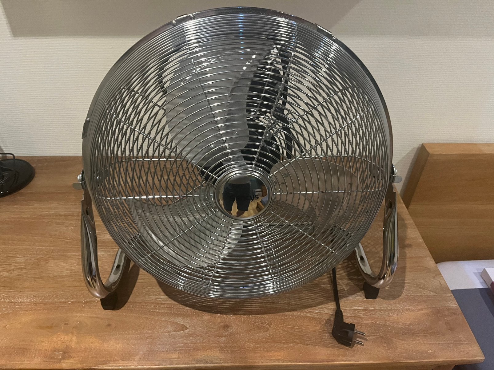 Vloerventilator Sencys 40cm Chroom 3 snelheden, Electroménager, Enlèvement, Ventilateur de sol