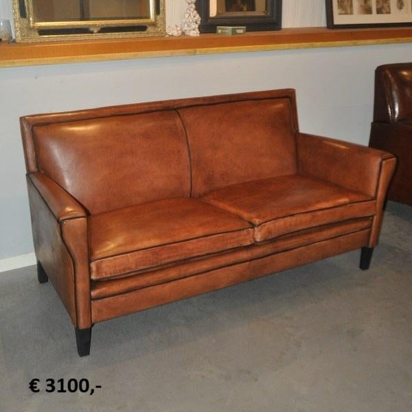 Schapenleren stoelen en banken, Ophalen, Zo goed als nieuw, Leer