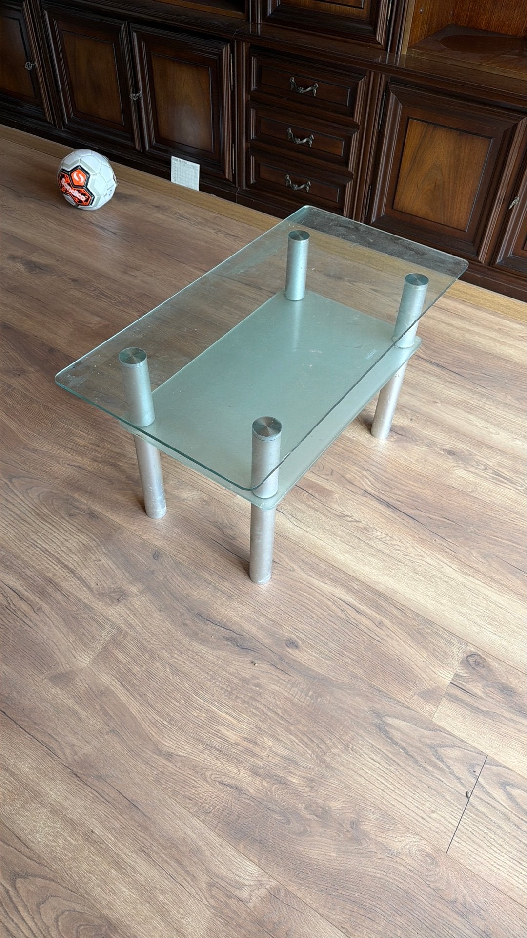 Leuke glazen salontafel, Ophalen, Zo goed als nieuw