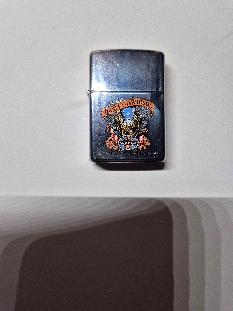 Vintage Harley-Davidson Zippo, Verzamelen, Ophalen, Zo goed als nieuw, Aansteker