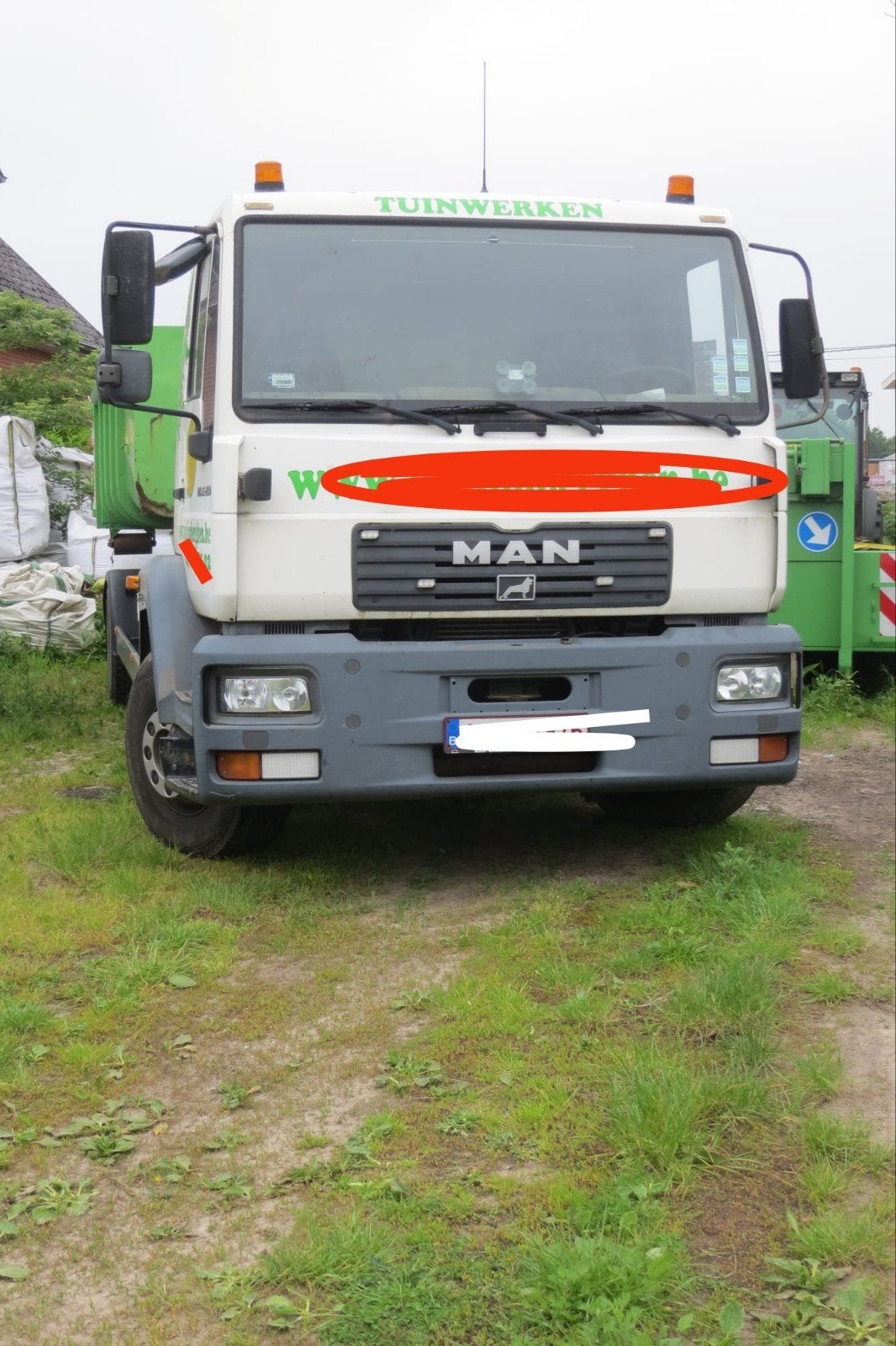 Vrachtwagen kraan Man zonder container!!!, Ophalen of Verzenden