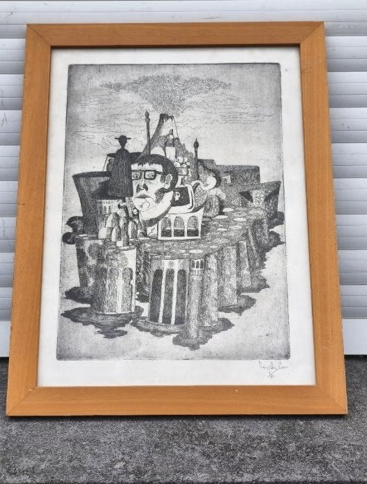 eau forte signe, Enlèvement ou Envoi, Eau-forte