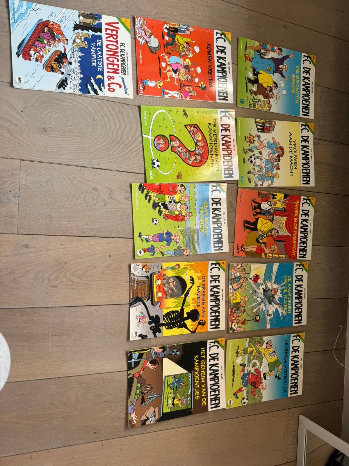 11 strips fc de kampioenen, Ophalen