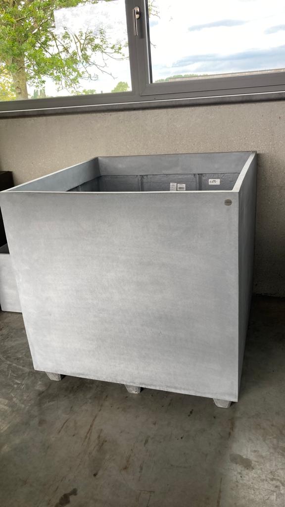 Plantenbak grijs van 100x100x100cm PROMO, Tuin en Terras, Ophalen, Overige materialen, 100 cm of meer, Vierkant