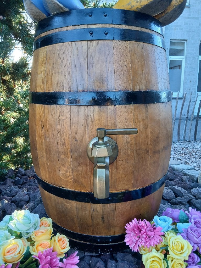 wijnvat & regenton & eiken vat & duits wijnvat & 225 liter, Tuin en Terras, Regentonnen, Ophalen, Met kraantje, 150 liter of meer