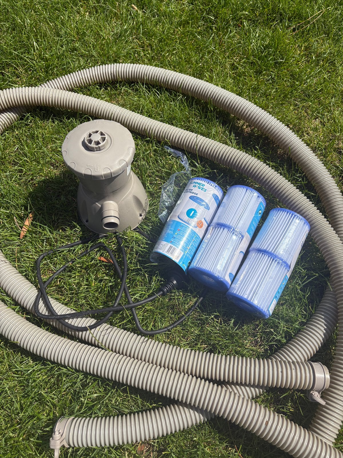 Zwembad accessoires - rond 305cm, Ophalen, Zo goed als nieuw, Afdekzeil