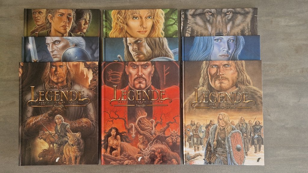 Stripreeks "Legende" door Yves Swolfs (9 delen) Hardcover, Livres, Plusieurs BD, Enlèvement ou Envoi, Comme neuf, Yves Swolfs