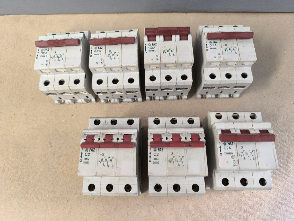 Zekeringen 3 fase, Bricolage & Construction, Électricité & Câbles, Utilisé, Disjoncteur divisionnaire, Autres marques, Enlèvement ou Envoi