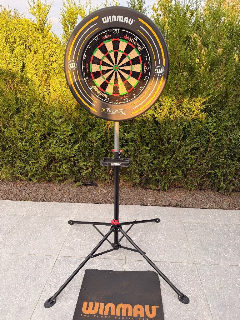 Dartset Winmau:Staander, board, surround en mat, Ophalen