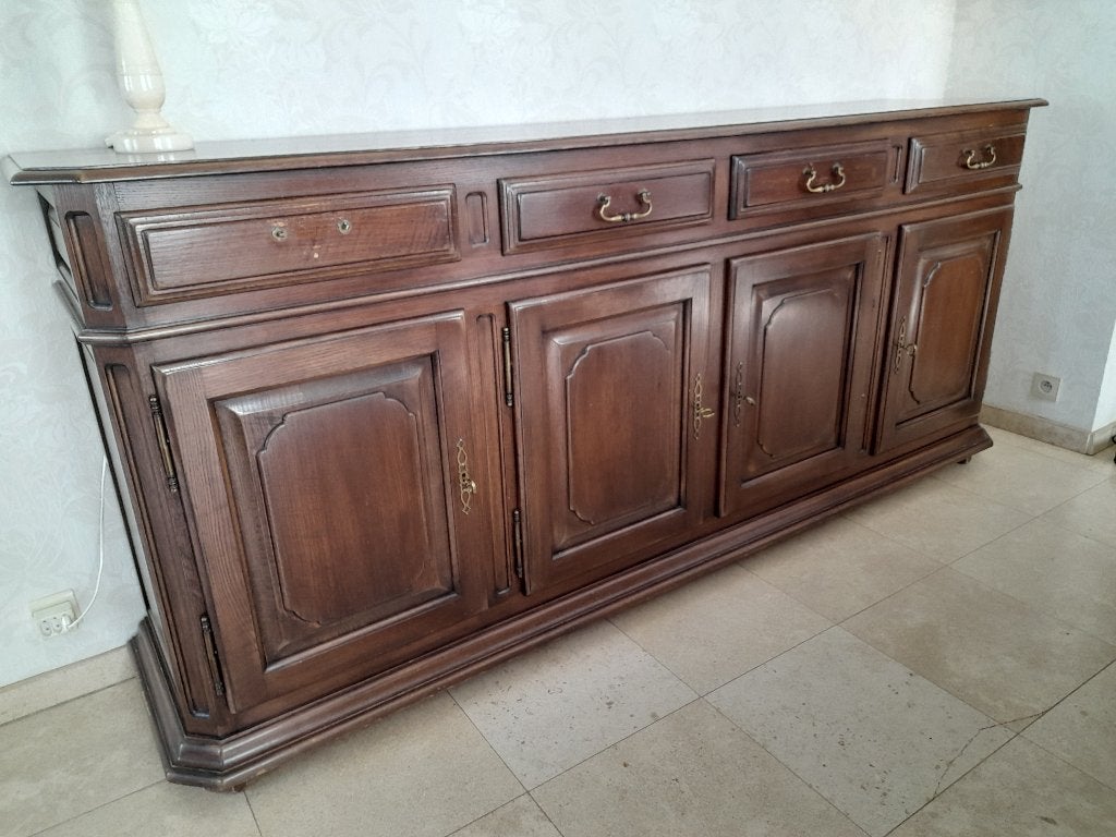 Eetkamer massief eik, Maison & Meubles, Enlèvement, Utilisé, Klassiek