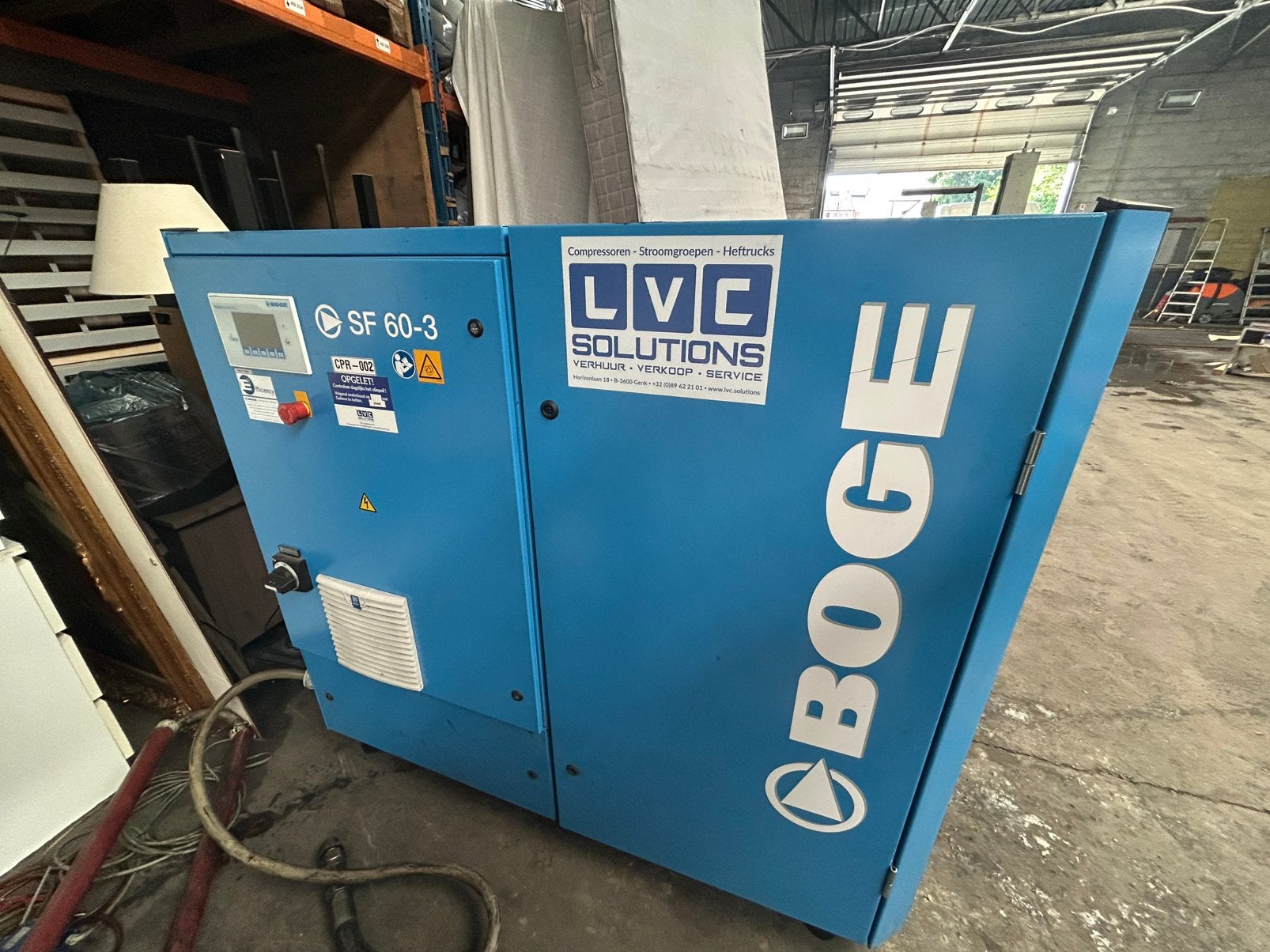 BOGE SF 60-3, 45 kW, 2020, 5 000 h, Bricolage & Construction, Compresseurs, Enlèvement, Comme neuf