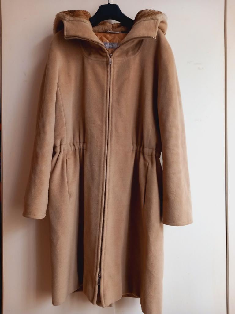 Max Mara mantel maat 38, Maat 38/40 (M), Beige, Max Mara, Ophalen of Verzenden