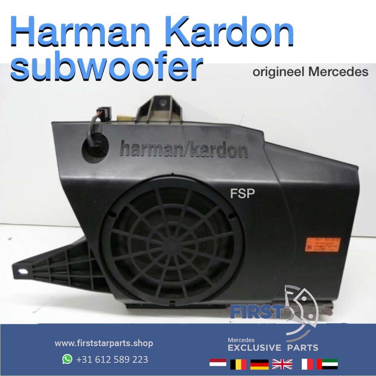 W204 W212 W207 C63 E63 AMG SUBWOOFER Mercedes C E Klasse HAR, Auto diversen, Ophalen of Verzenden, -, -, -