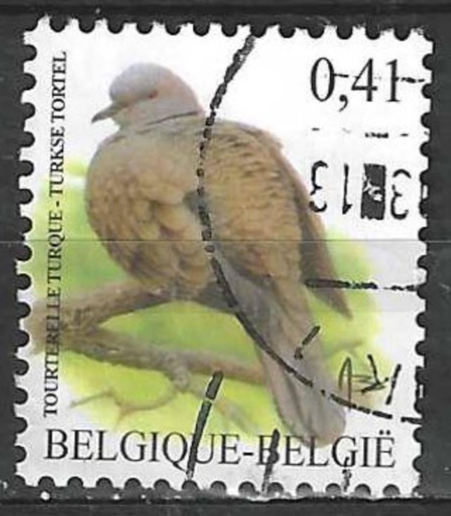 Belgie 2002 - Yvert 3129 /OBP 3135 - Turkse tortelduif (ST), Postzegels en Munten, Verzenden, Gestempeld, Gestempeld, Voertuigen