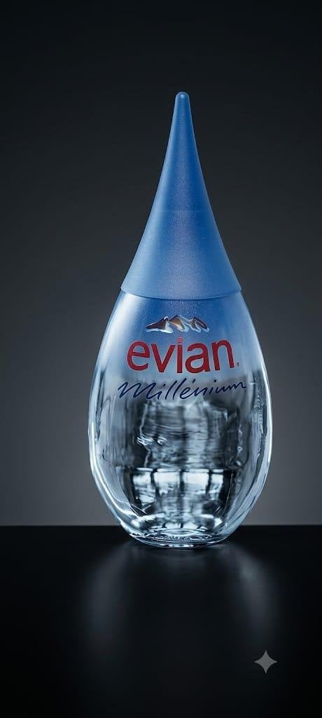 Evian fles in beperkte oplage uit het jaar 2000., Verzamelen, Ophalen, Nieuw