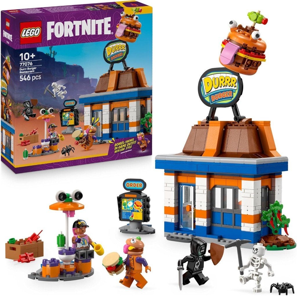 Neuf - Lego Le restaurant Durrr Burger (77076), Envoi, Complet, Lego, Ninjago