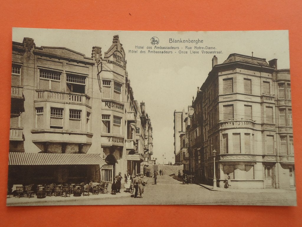 Blankenberge Hotel des Ambassadeurs - Onze Lievevrouwstraat, Ophalen of Verzenden, 1920 tot 1940, Ongelopen, West-Vlaanderen