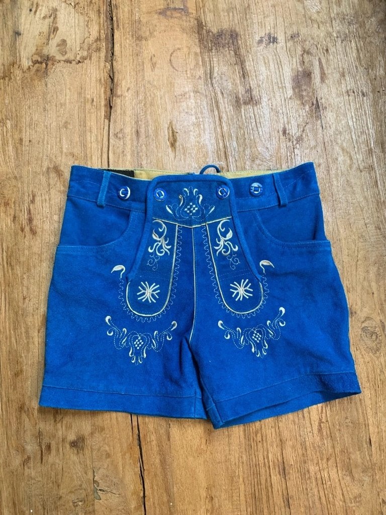 Dames Lederhosen maat 40 bongossi trade, Taille 42/44 (L), Enlèvement ou Envoi, Comme neuf, Bleu