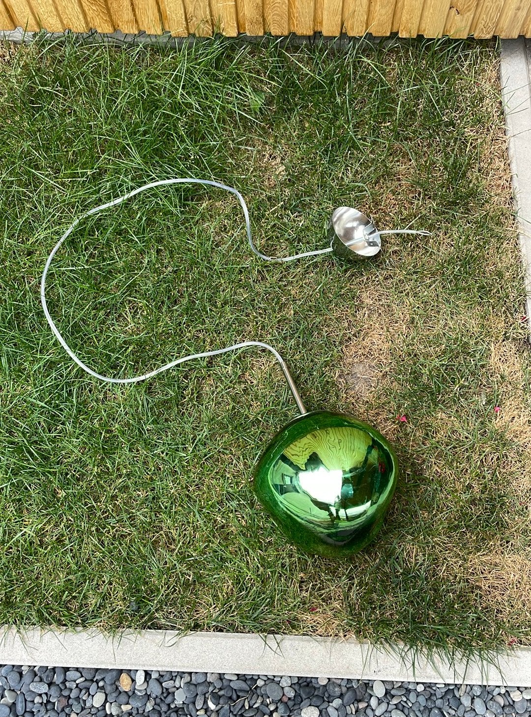 Groene Hanglamp, Ophalen, Zo goed als nieuw, Glas