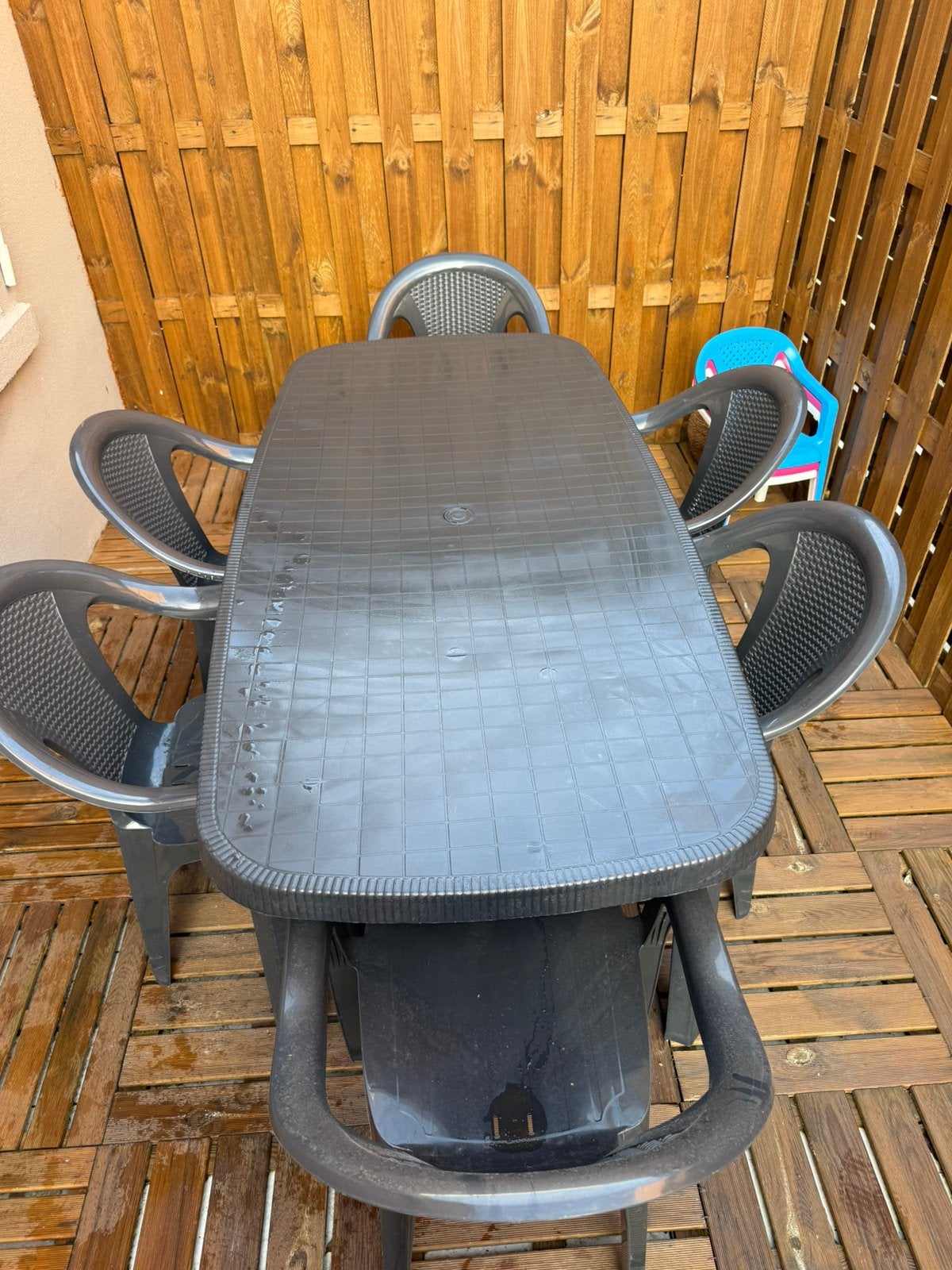 Ensemble table de jardin., Jardin & Terrasse, Chaise, Enlèvement, Utilisé, Sets de jardin