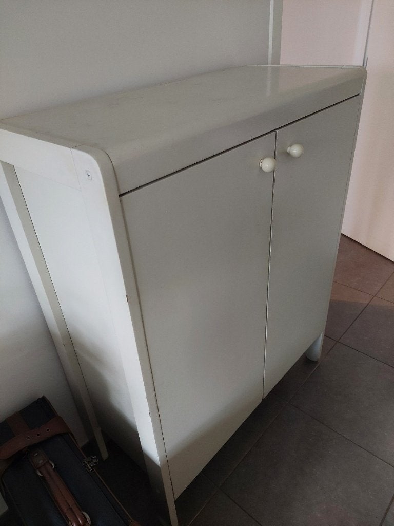 placard blanc, éventuellement pour une chambre d'étudiant, Avec porte(s), 25 à 50 cm, Enlèvement, Utilisé