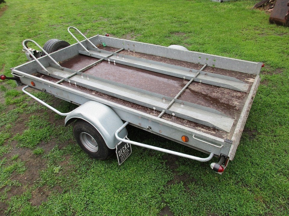 motoraanhangwagen moto grasmaaier koets, Auto diversen, Aanhangers en Bagagewagens, Ophalen, Gebruikt