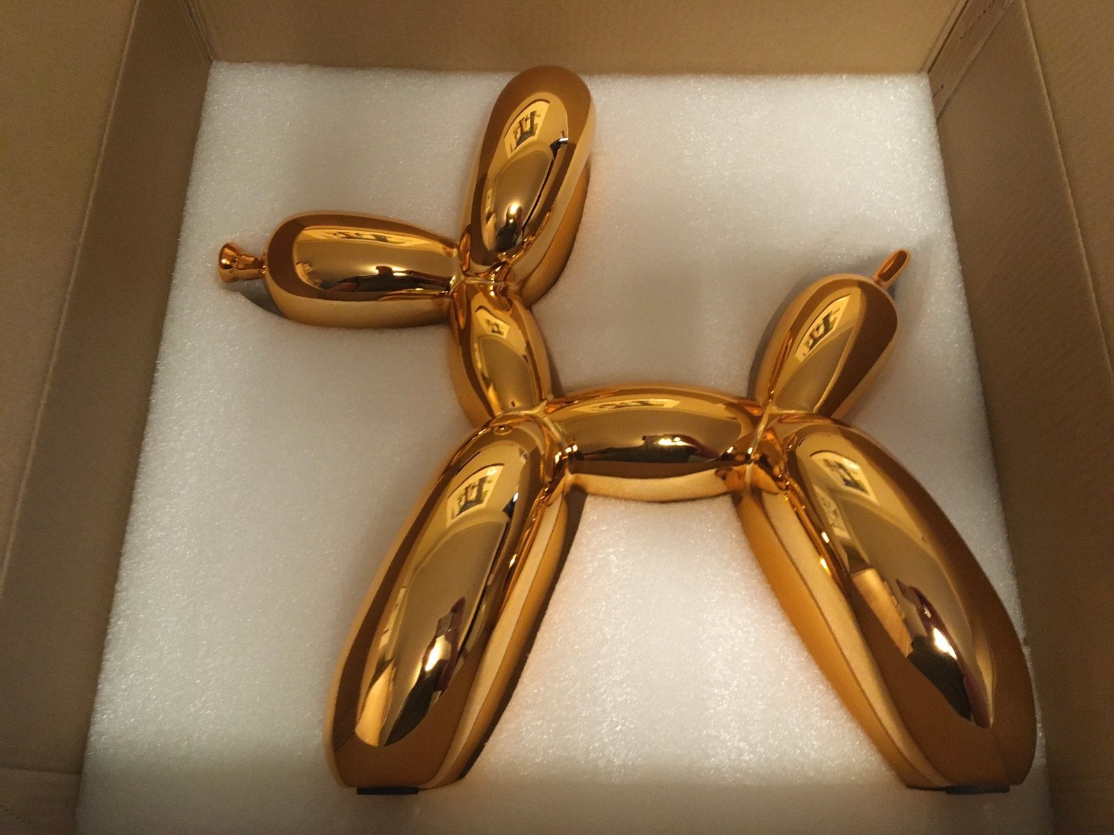Balloon dog (after) Editions studio jeff koons, Orange, Sculpture, 30 cm, Enlèvement ou Envoi