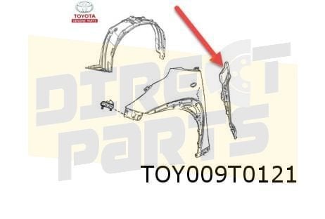 Toyota Aygo X isolatie voorscherm Links (3/22-) Origineel! 5, Neuf, -, -, Garde-boue