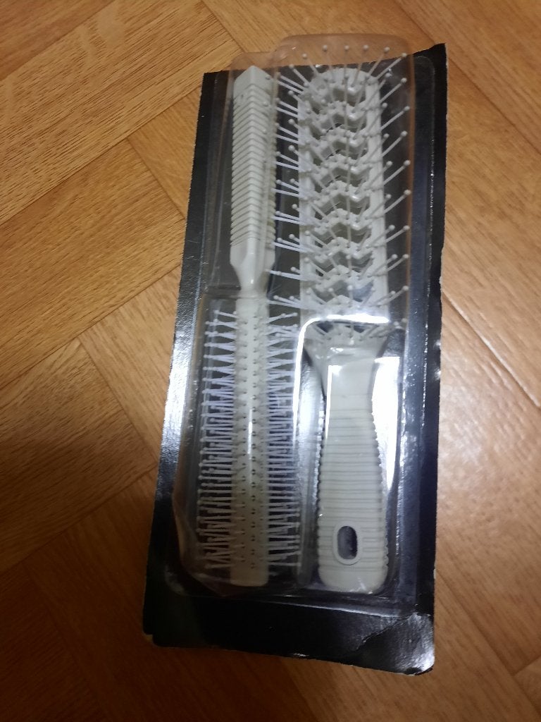 set 2 soorten haarborstels nieuw 2 grijze in verpakking, Ophalen of Verzenden, Nieuw