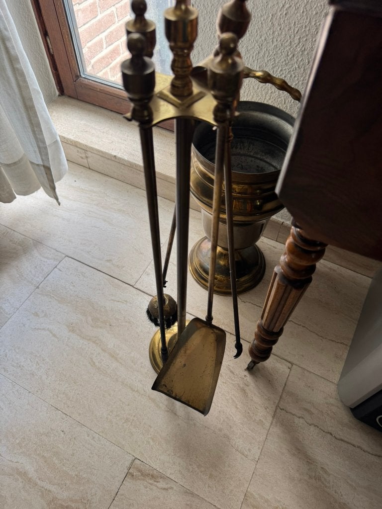 Set de cheminée, Maison & Meubles, Enlèvement, Utilisé, Cheminée au bois