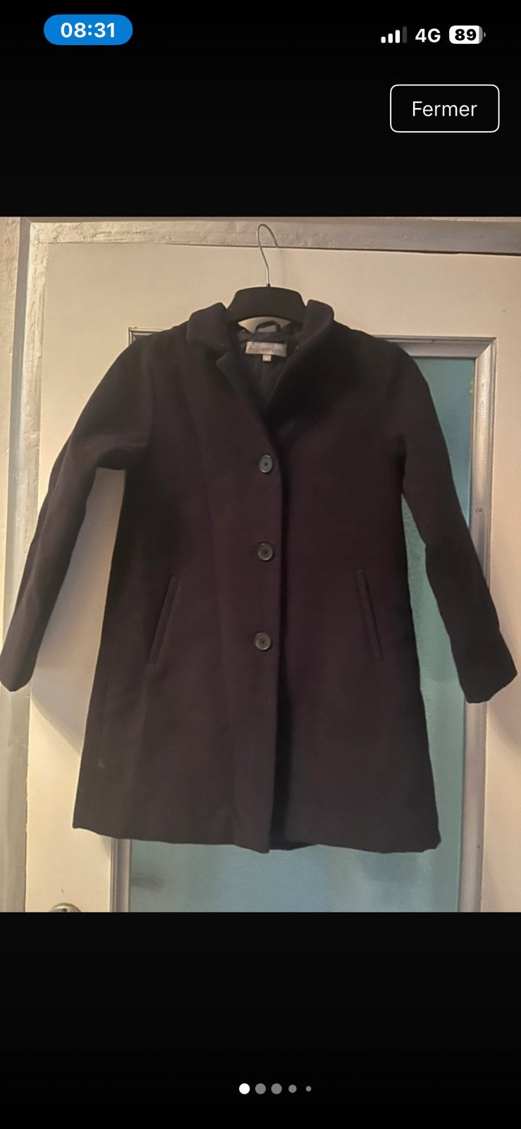 Très beau manteau classique Buissonnière  belle qualité, Ophalen of Verzenden, Zo goed als nieuw