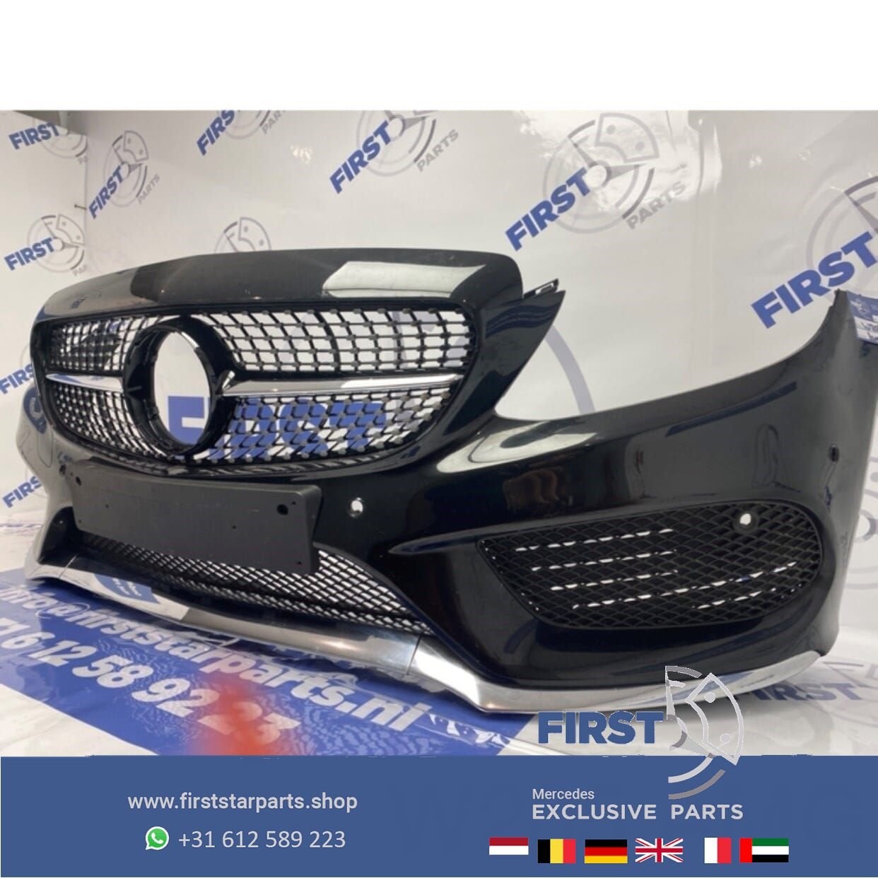 W205 C43 AMG Voorbumper COMPLEET Mercedes C Klasse 43 bumper