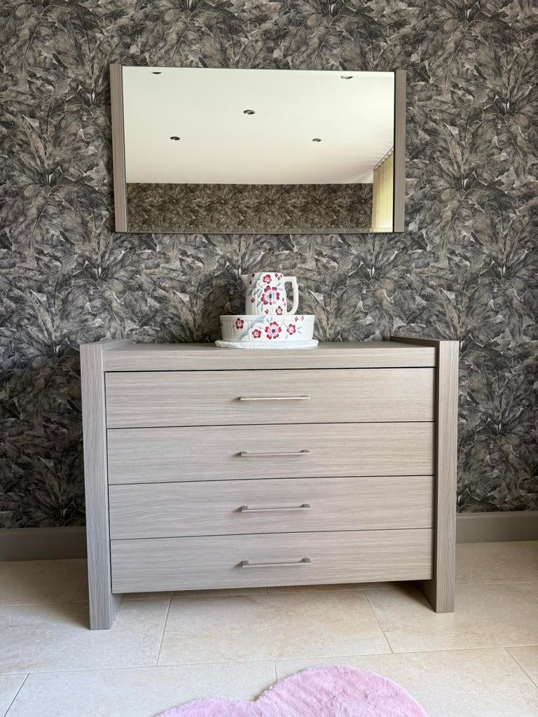 Commode met spiegel als nieuw, Huis en Inrichting, Kasten | Ladekasten, Ophalen, Zo goed als nieuw