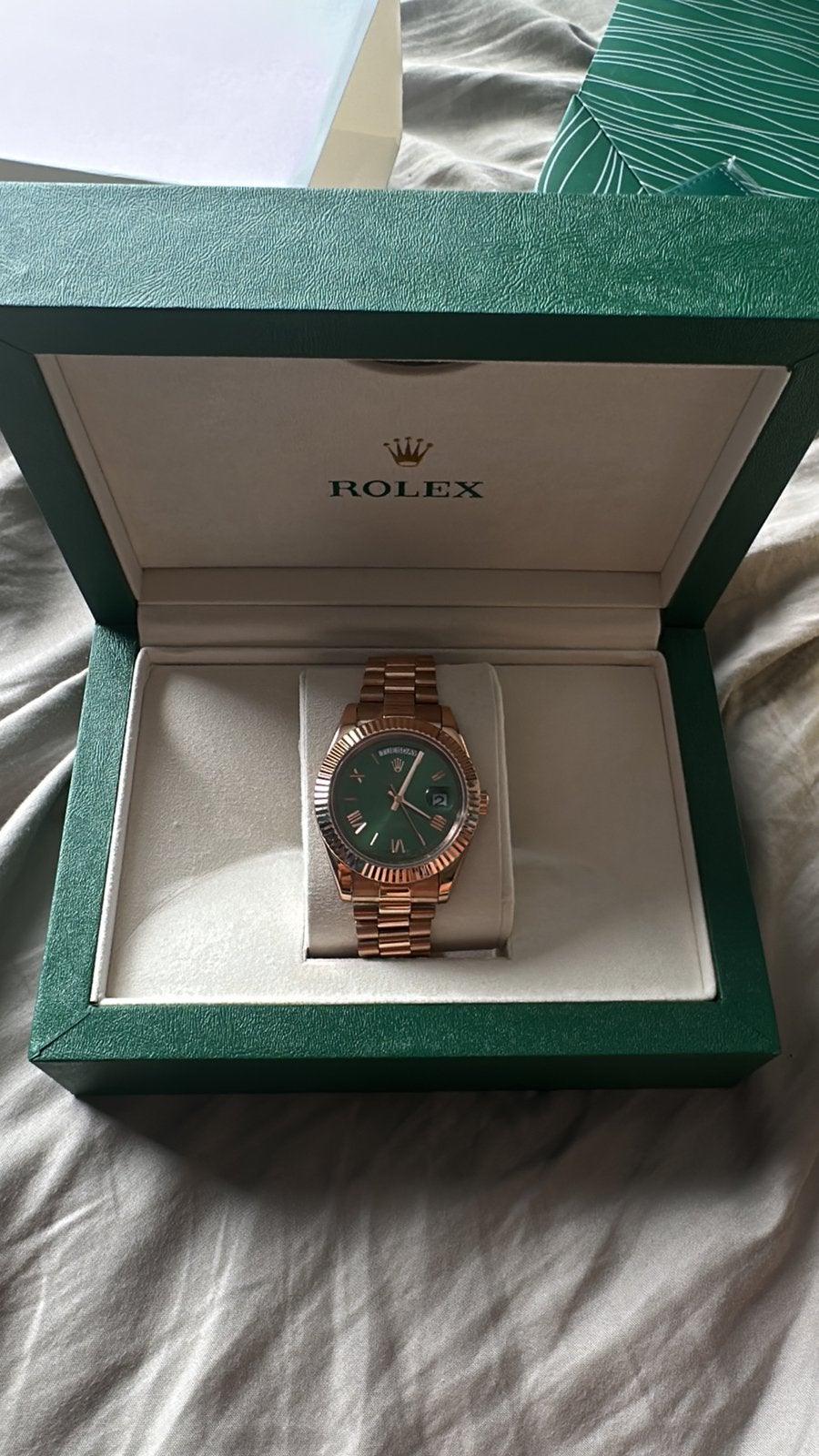 Rolex daydate rose gold, Ophalen of Verzenden, Zo goed als nieuw