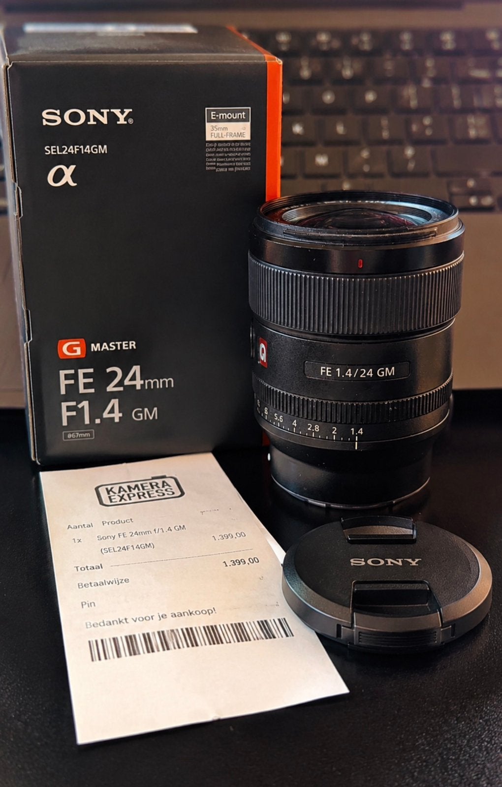 Sony FE 24mm f/1.4 GM (SEL24F14GM), Audio, Tv en Foto, Sony E-mount, Sony, Autofocus, Ophalen of Verzenden