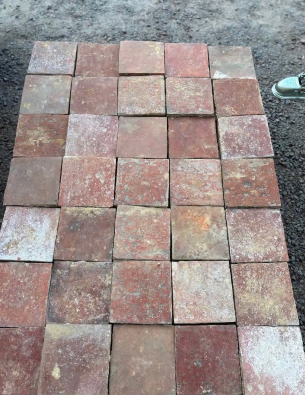 Lot Antieke terracotta tegels. Voor info BELLEN 0474220705, Antiek en Kunst, Ophalen