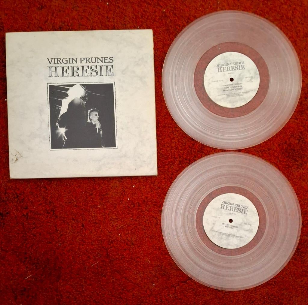 Virgin Prunes – Heresie | 210″ Clear Double vinyle 10″ PUNK, Double LP, Enlèvement ou Envoi, 1980 - 1989, Utilisé