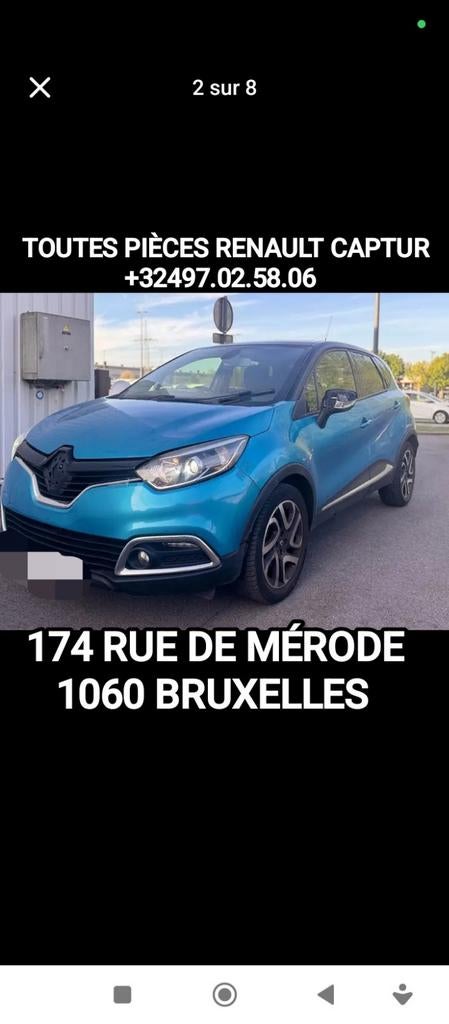 Toutes pièces disponibles pour Renault Captur, Enlèvement ou Envoi, Renault