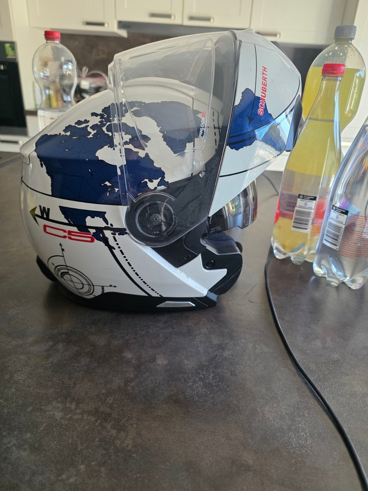 casque schubert c5 m 56 57, Motos, Enlèvement, M