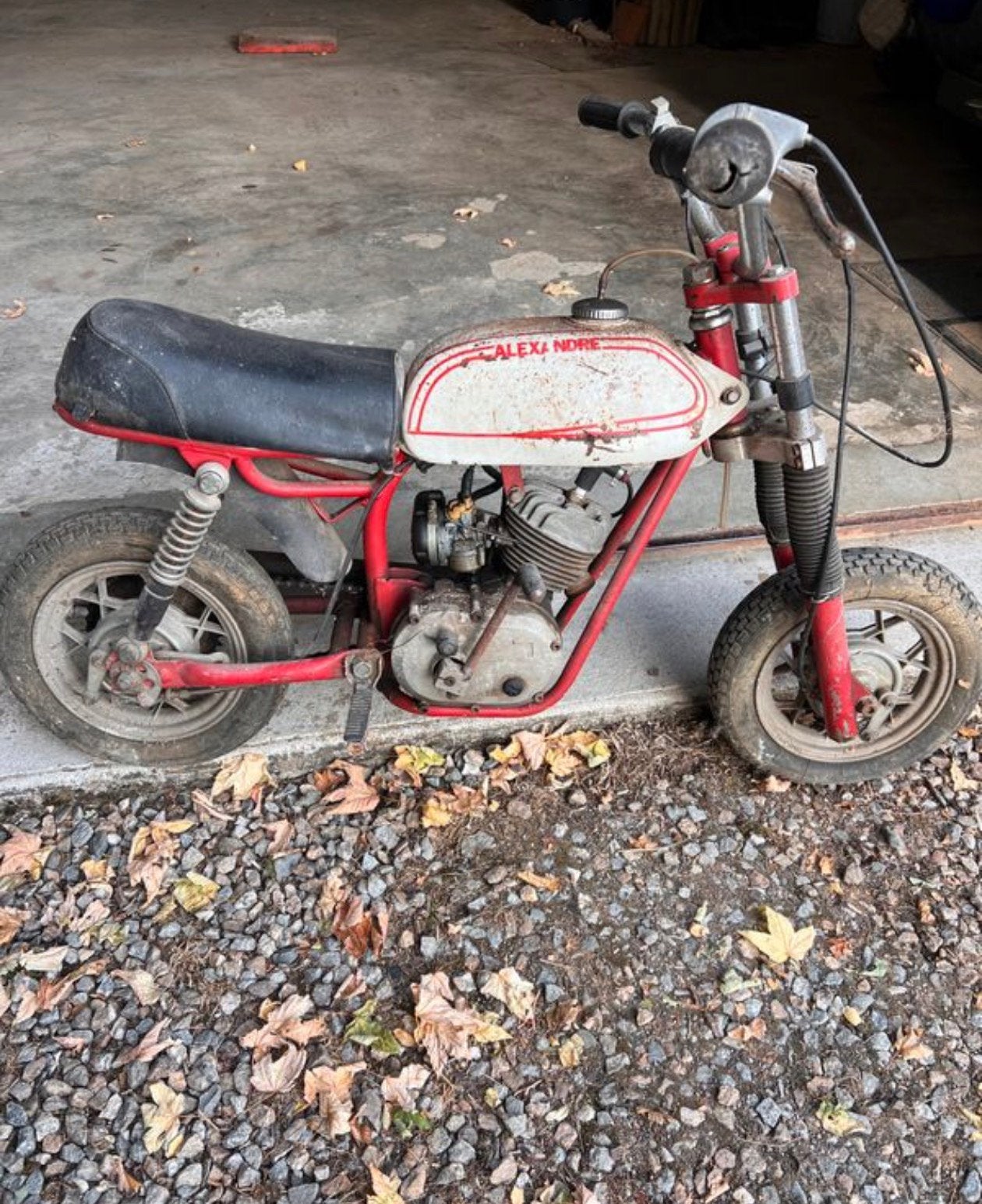 Mini moto de 1970, Enlèvement