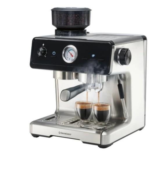 Expressomachine piston en automatische tamping, Elektronische apparatuur, Ophalen, Koffiebonen, 2 tot 4 kopjes, Afneembaar waterreservoir