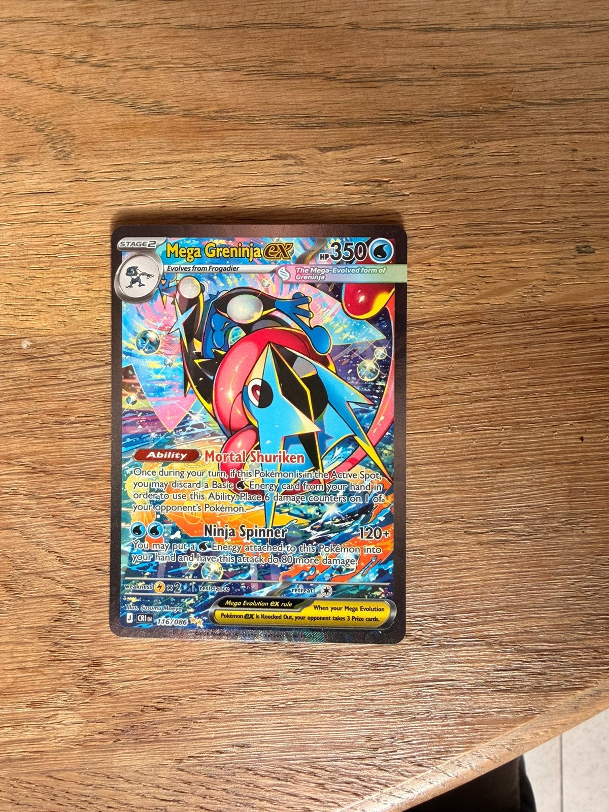 Mega Greninja EX - 116/086, Ophalen, Nieuw, Foil