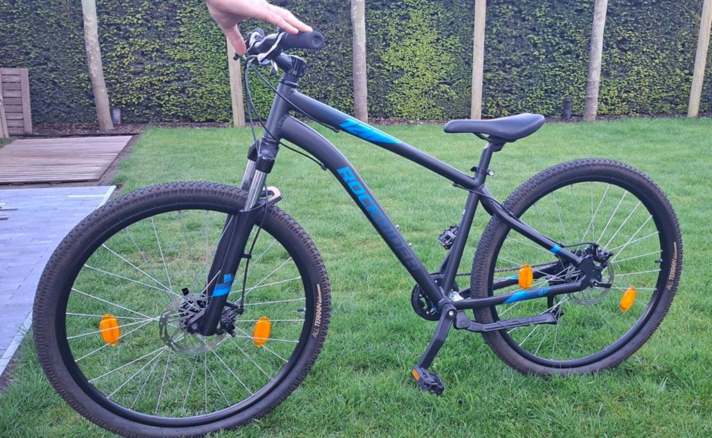 Jongensfiets Decathlon maat M, Fietsen en Brommers, Versnellingen, Zo goed als nieuw, Rockrider (Decathlon), Schijfrem