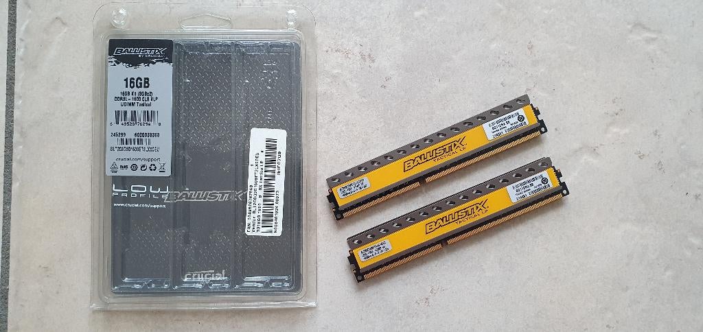 PC RAM 2x8GB DDR3 1600MHz 8-8-8-24, Computers en Software, RAM geheugen, DDR3, Ophalen of Verzenden, Zo goed als nieuw, Desktop